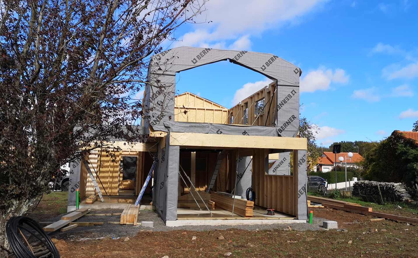 Construction d’une maison à ossature bois à CHOLET (49)